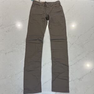 Prana Bridger NEW Jeans Pants Mens 28x36 Mud Brown Slim Straight Organic